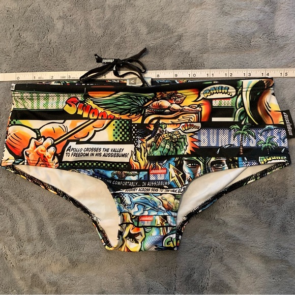 Aussiebums Swim Shorts Graphic Comic Print - Picture 6 of 10